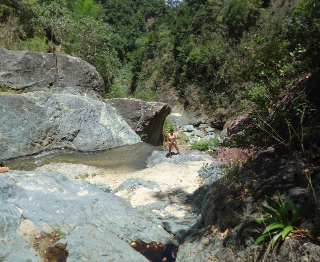 Me standing at the top of the Salto de Baiguate falls