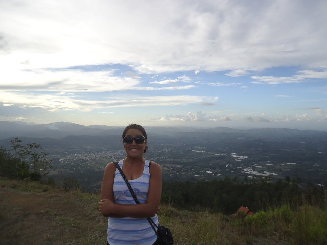 Just got to the top of the mountain and I have mixed feelings about jumping! Look how high up we are!