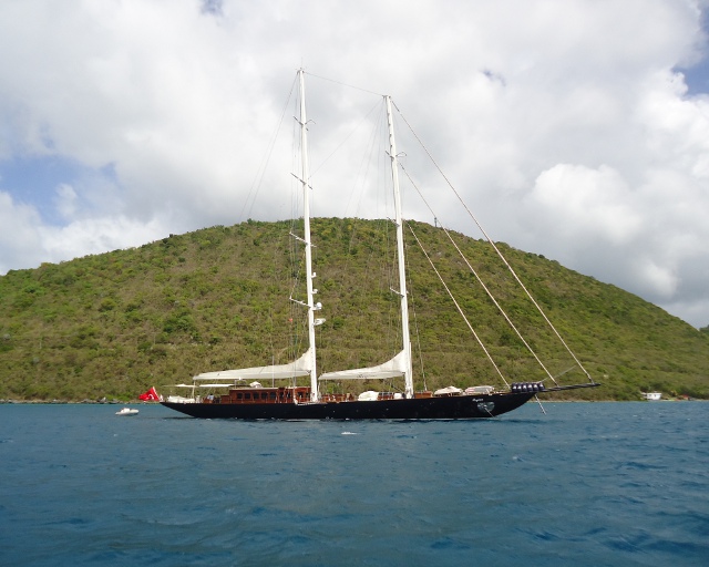 This beautiful yacht's name is Regina
